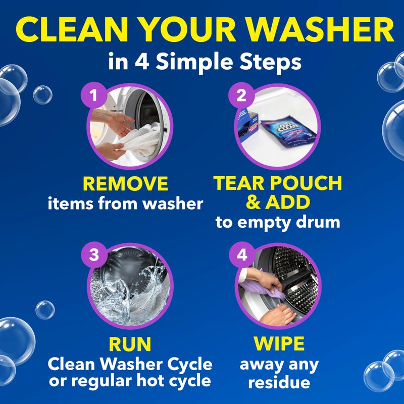 OxiClean Washing Machine Cleaner with Odor Blasters, 4 Count - Image 5